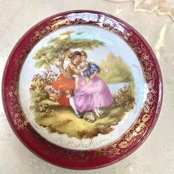 Amazon.co.jp: フランス アンティーク レア 赤 リモージュ 宝石